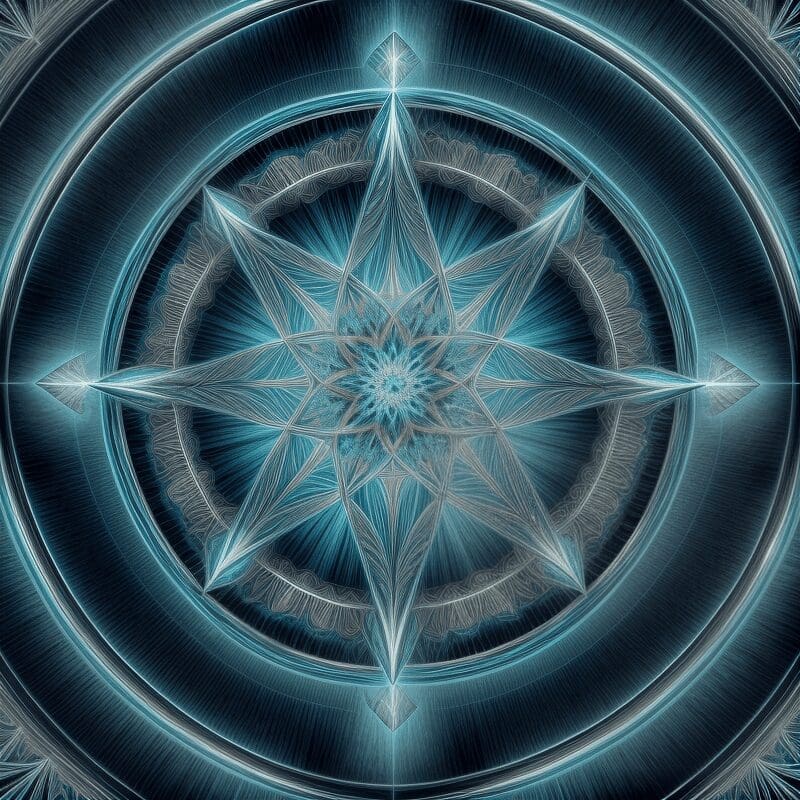Stargate methode - lotus bloem patroon met cirkels van het leven, staan symbool voor Margeet Balder van coaching praktijkbewust.nl