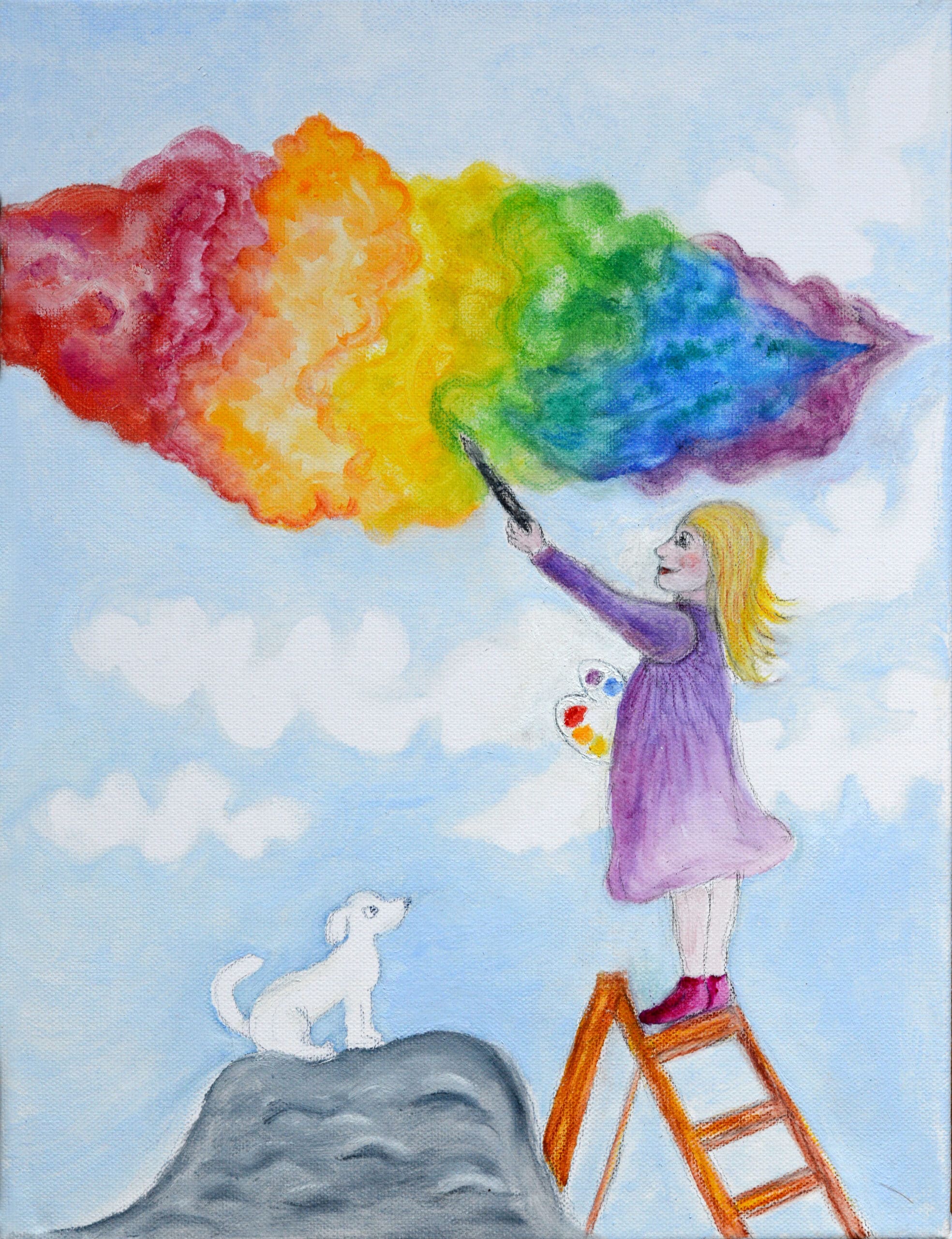 Meisje met kleurenlucht x scaled