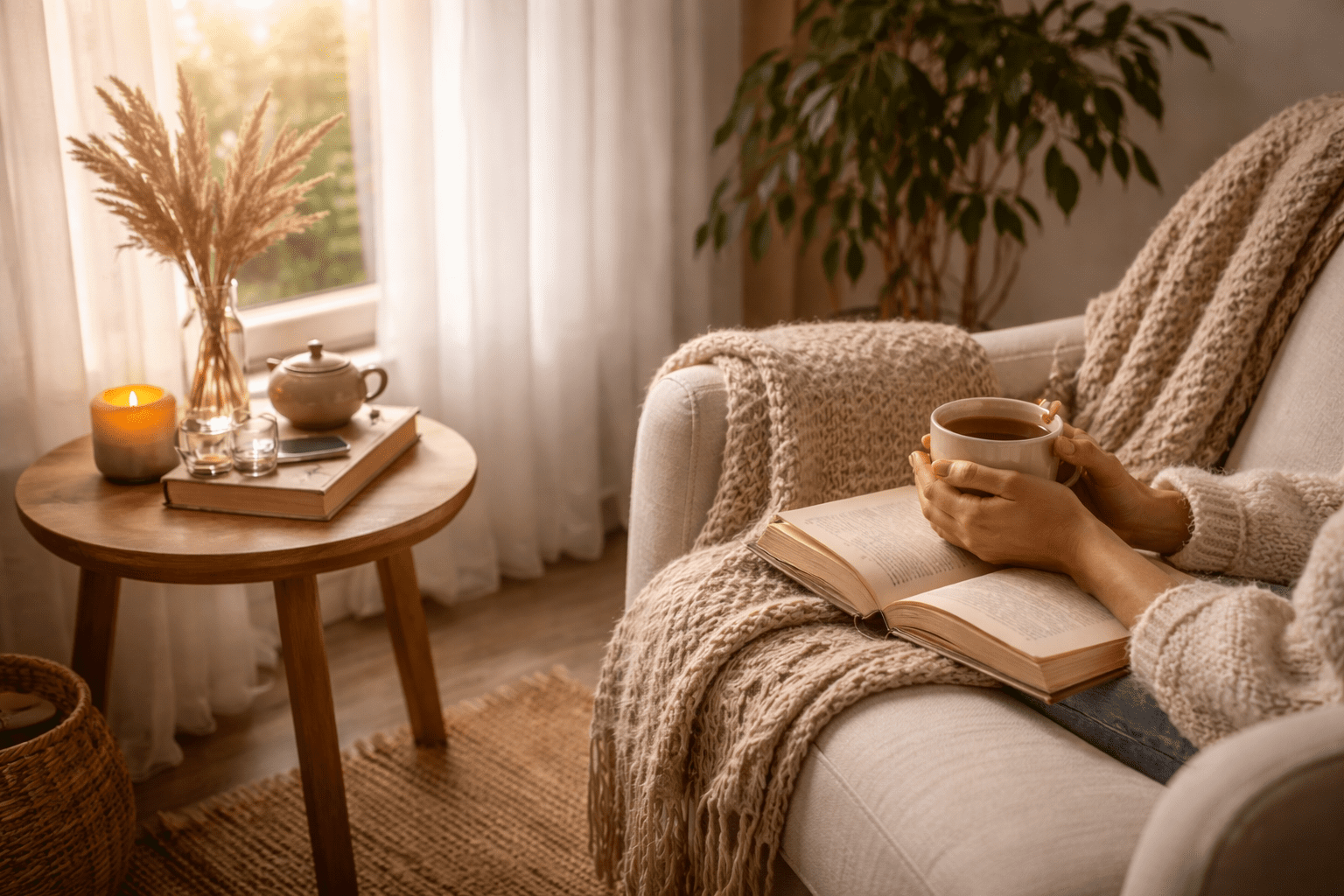 Burn-out coaching in Alkmaar – warm herstelmoment met rust, vertraging en ontspanning